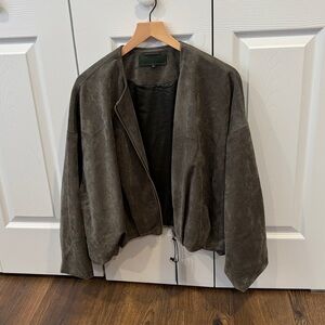 Blank NYC Olive Green Women’s Suede Jacket
